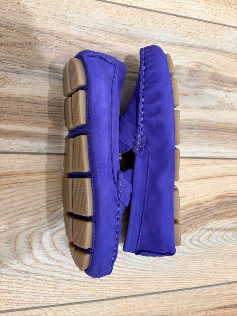 Purple Suede Penny Loafers - Charleston Shoes